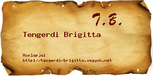 Tengerdi Brigitta névjegykártya