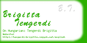 brigitta tengerdi business card
